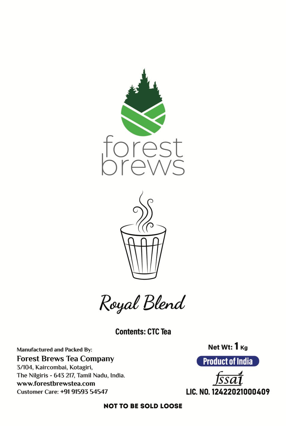 Assam Tea Blend 1kg - Forest Brews Tea Company - Forest Brews Tea Company